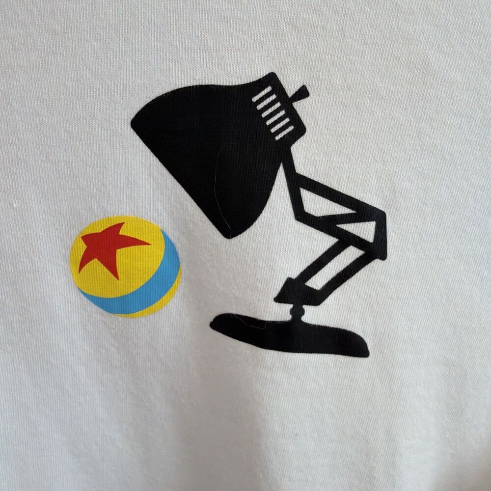 Disney Pixar Sz XL Hype Jersey White BoxLunch Exclusive Luxo Jr Lamp Ball Fandom - Picture 3 of 11